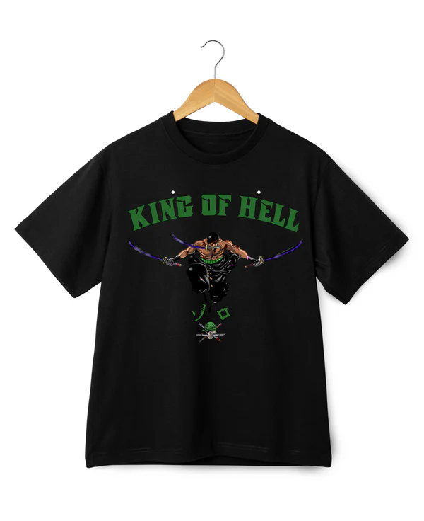 King of Hell Zoro Unisex Oversized T-Shirt